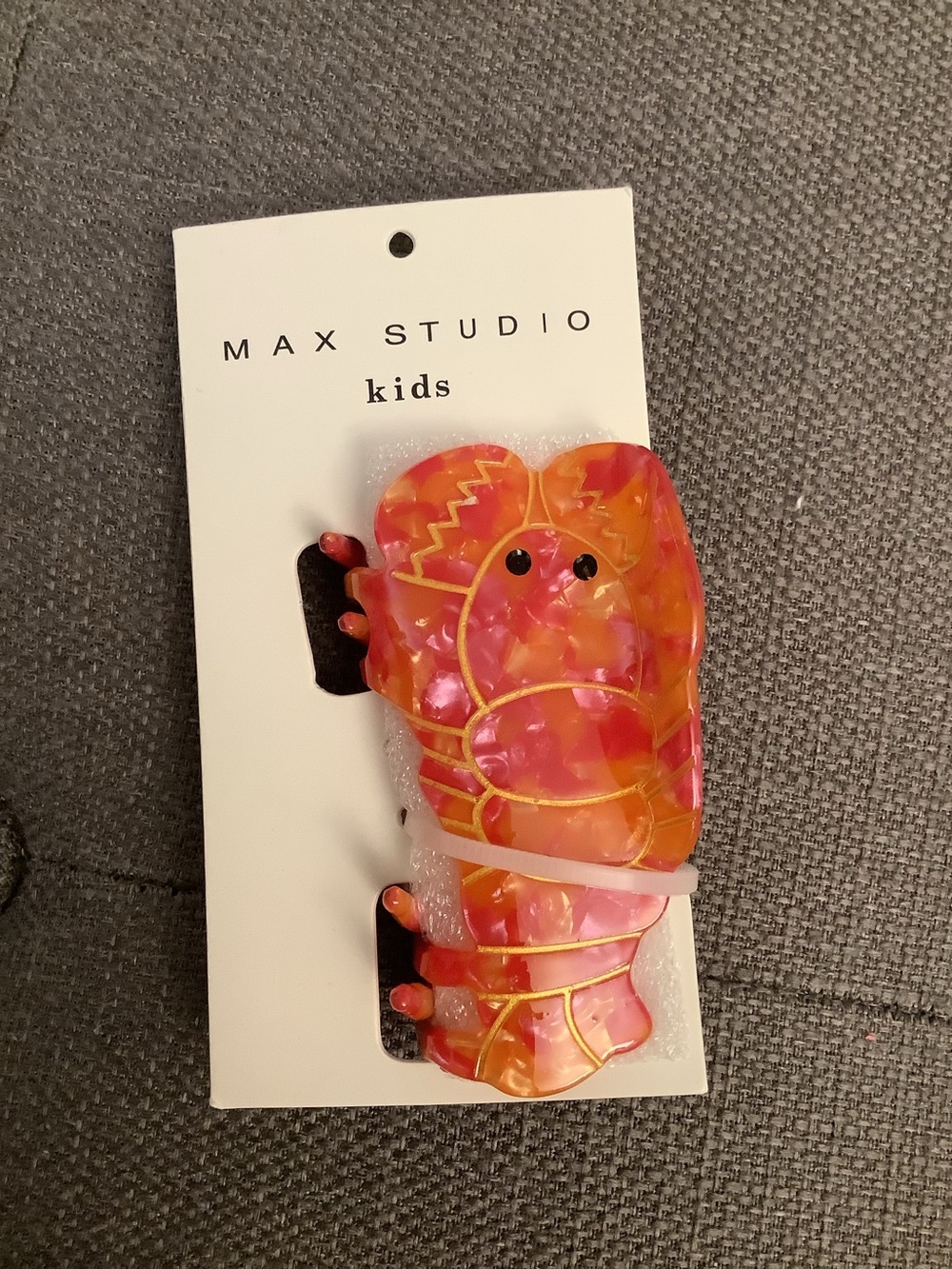 Max Studio Kids lobster hair claw clip brand new hair accessory